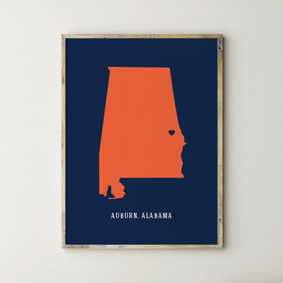 Auburn Alabama Wall Poster