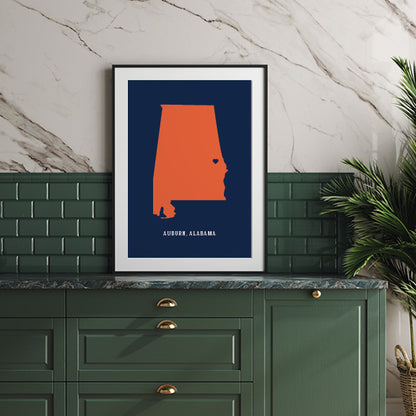 Auburn Alabama Wall Poster