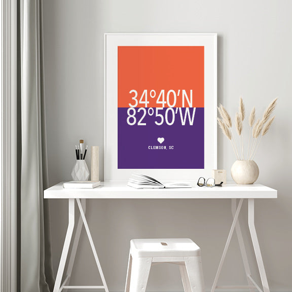 Clemson wall art