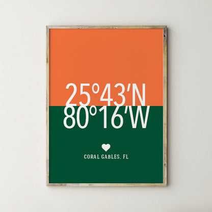 University of Miami wall art