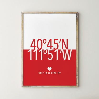 University of Utah Minimalist Art Print