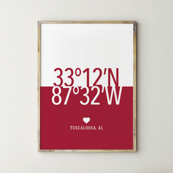 University of Alabama wall art