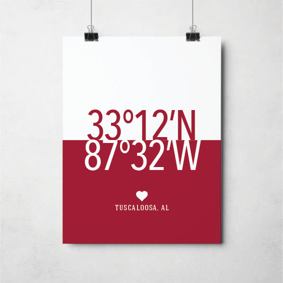 Alabama Crimson Tide print